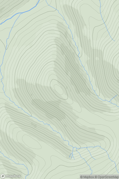 Thumbnail image for Ewe Hill [The River Tweed to the English Border] [NY451955] showing contour plot for surrounding peak